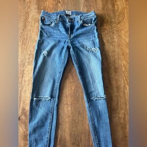 Hudson Krista Ankle Super Skinny Jeans Women’s Size 27 Distressed